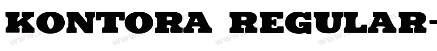 Kontora Regular字体转换